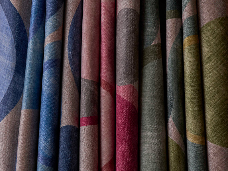 Harper's Bazaar Spheres fabric drapes